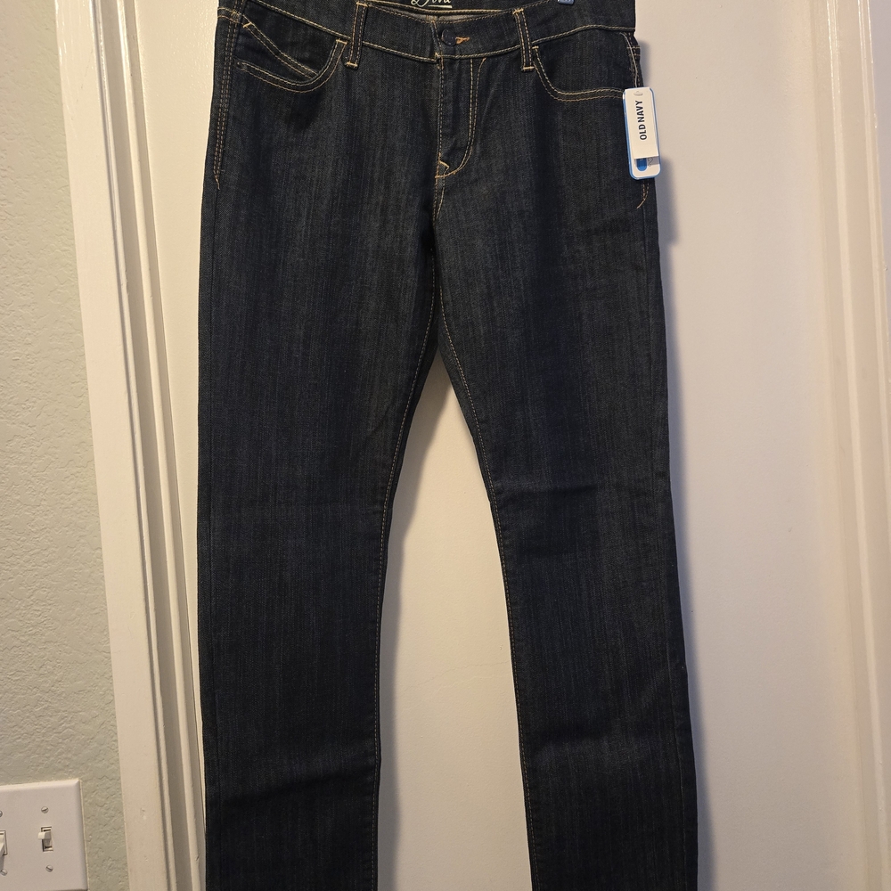 Old Navy Women's Dark Wash Blue Jeans